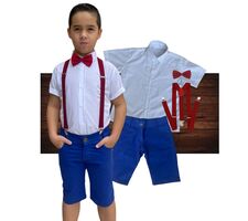 Kit Roupa Social Menino - Festas - Casamento - Batizado - 76742